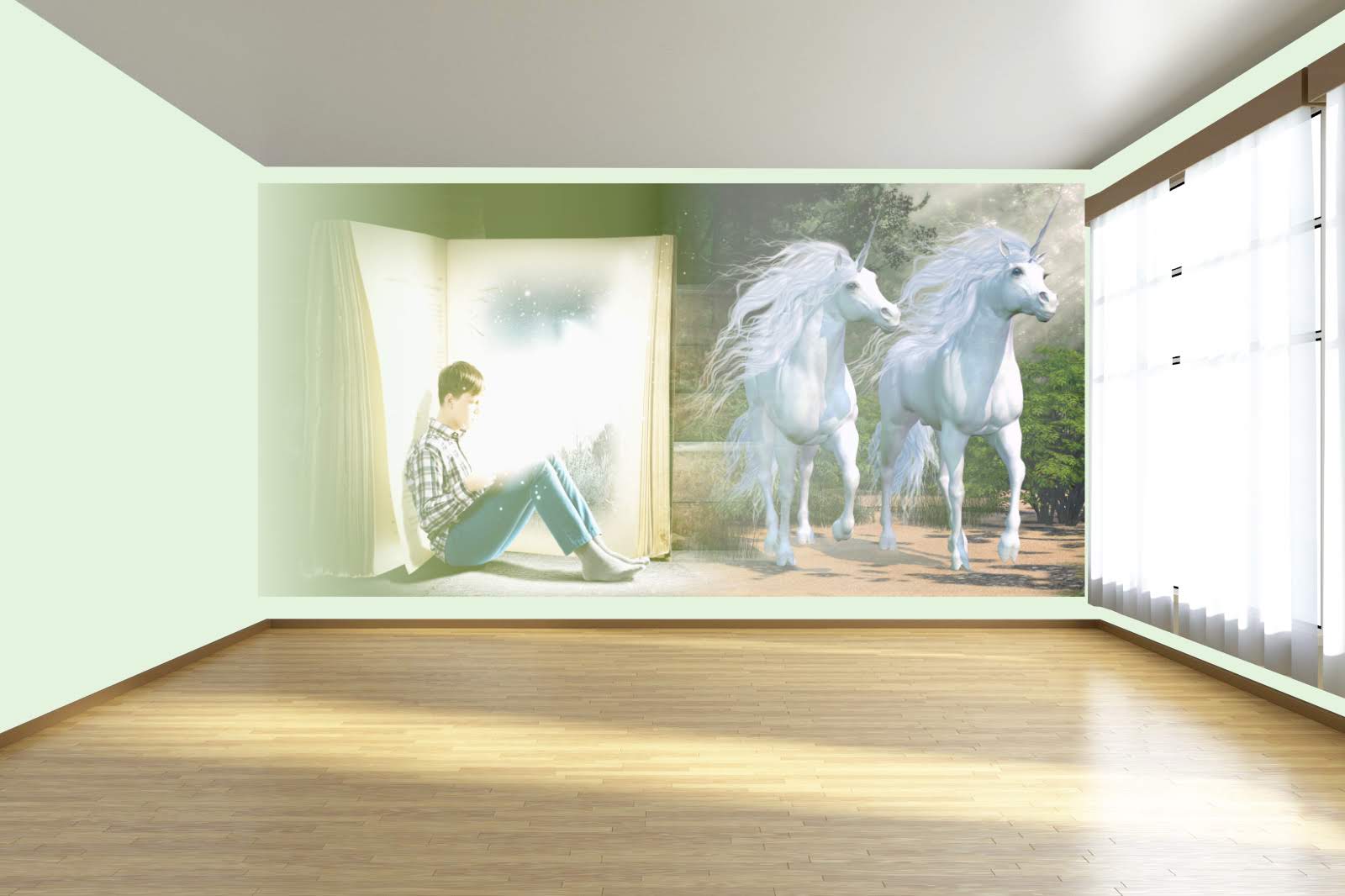 unicorns in the living room